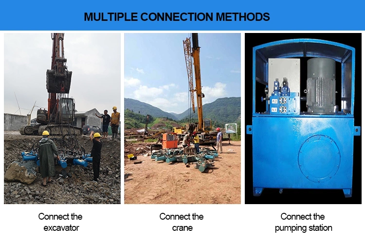 Excavator Rock Breaker Drive Head Pile Driver