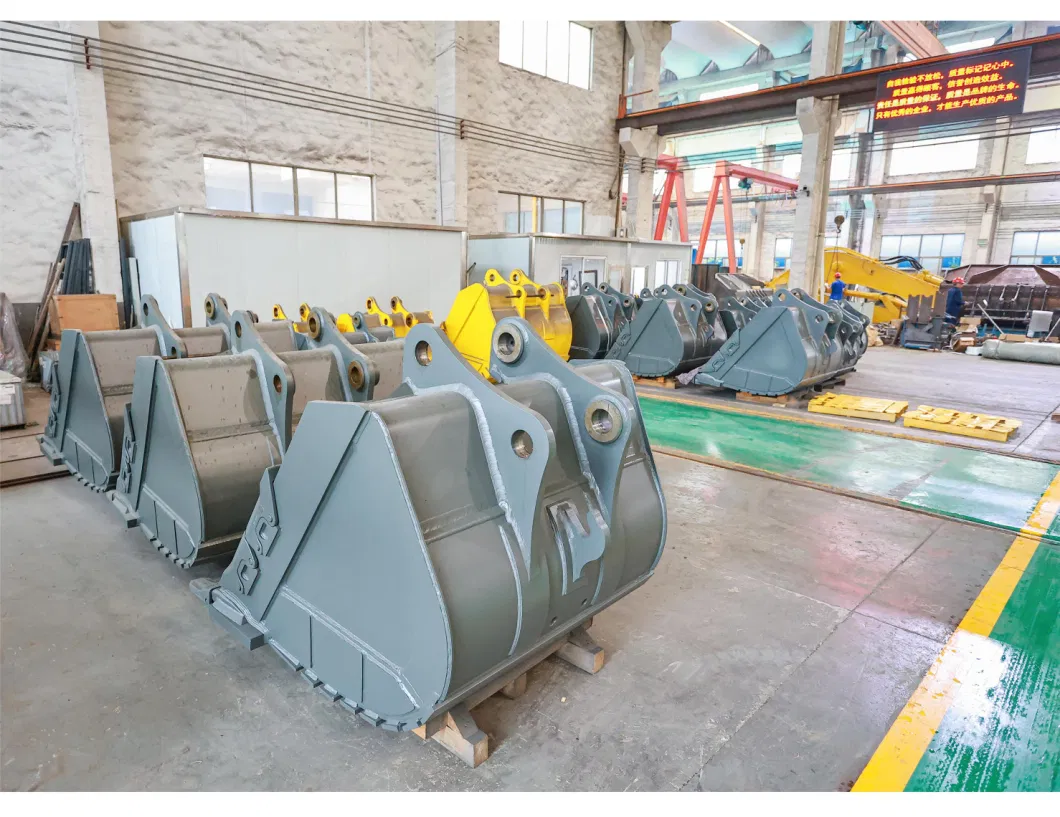 Excavator Attachment Excavator Bucket Komatsu PC240 Heavy Duty Rock Bucket Standard Earthmoving Bucket with Bucket Teeth