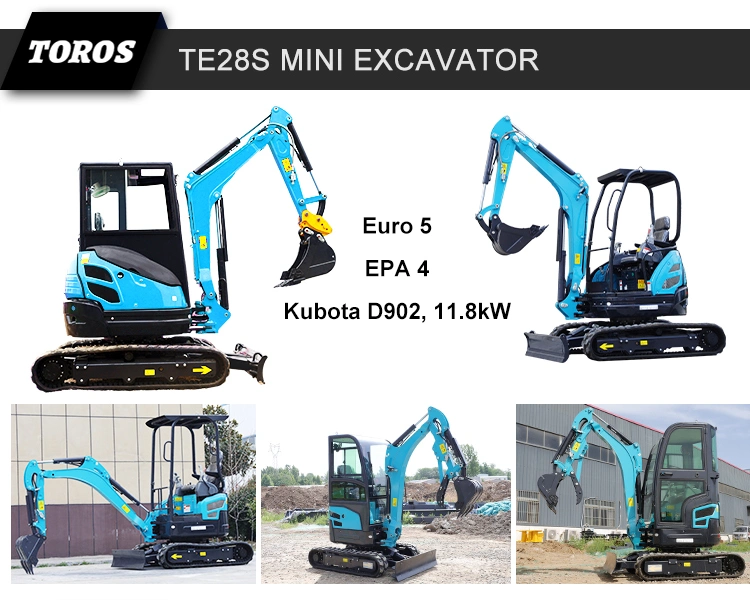 Digging Hydraulic Small Micro Digger Excavator Prices for Sale New Mini Bagger Tracked Machine CE Crawler 1 Ton 1.5 Ton 2 Ton 2.5 Ton 3 Ton 3.5ton 30%off