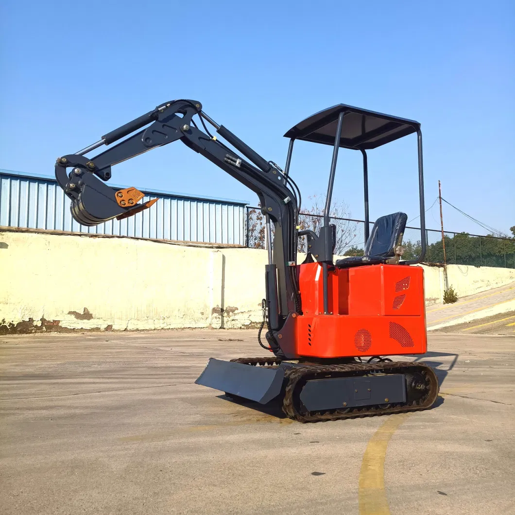 Chinese Natural Rubber Crawler Type Lithium Battery Power 72V Excavator 0.8 Ton 1 Ton Electric Excavator Mini Electric Digger for Sale