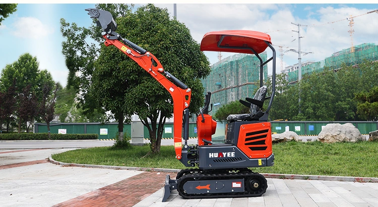 Factory Price Boom Swing Crawler Mini Bagger 1.8 Ton Mini Excavator 1 Ton 1.2 Ton 1.6 Ton Mini Excavator with Bucket for Sale