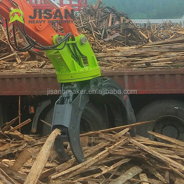 Hydraulic Grapple Suits for 20t Excavator High-Quality Hydraulic Small Log Grapple for Sk55 Sk60 Excavator