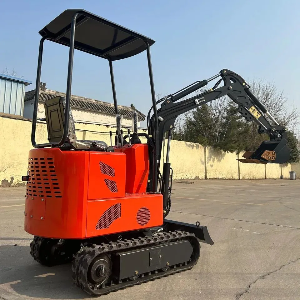 Chinese Natural Rubber Crawler Type Lithium Battery Power 72V Excavator 0.8 Ton 1 Ton Electric Excavator Mini Electric Digger for Sale