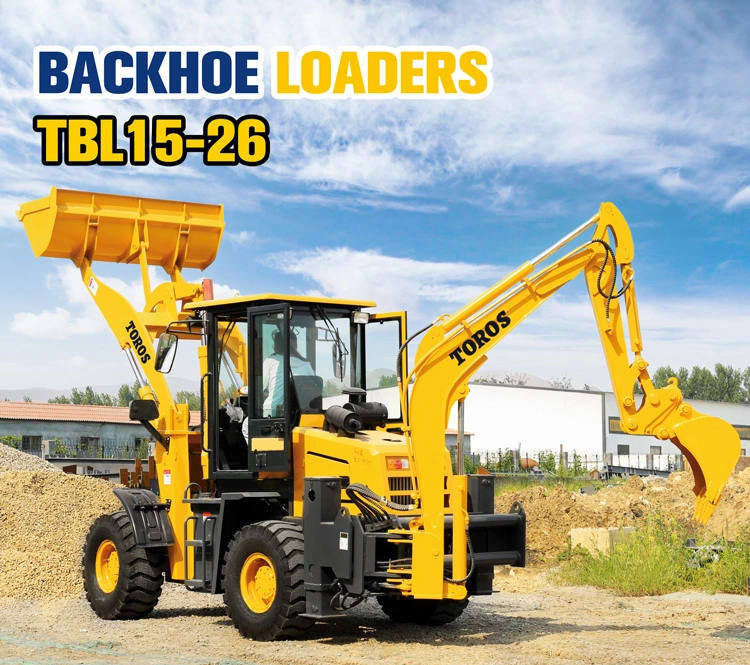 Engine Multi-Function Backhoe Loader Front Wheel Loader Excavator with Quick Hitch Mini Backhoe Loader for Sale