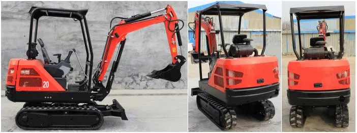 Bueno 0.8/1.2/1.5/1.7/1.8/2.0/2.2/2.5 Ton Small Multi-Function Crawler Mini Diesel/Electric Construction/Farm/Garden Hydraulic EPA4 Swing Boom Mini Excavator