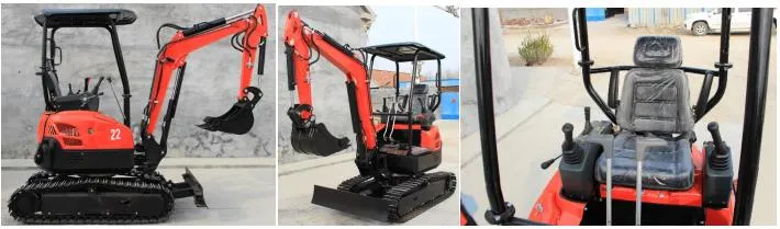 Bueno 0.8/1.2/1.5/1.7/1.8/2.0/2.2/2.5 Ton Small Multi-Function Crawler Mini Diesel/Electric Construction/Farm/Garden Hydraulic EPA4 Swing Boom Mini Excavator