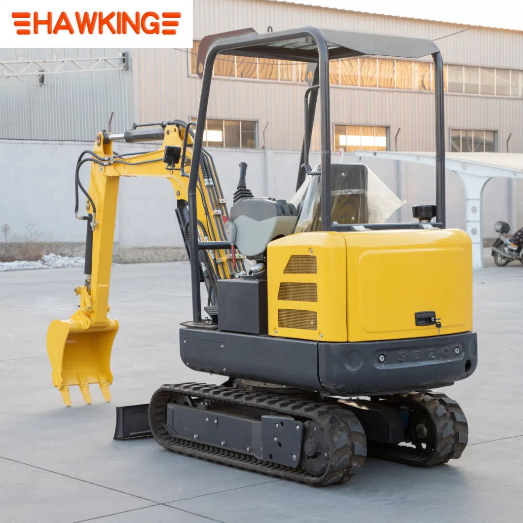 1.8 Ton Bagger Chinese Small Digger Mini Excavator Hydraulic with Three Cylinders Crawler China Factory Digging Machine Mining Earth Moving Equipment for Rent