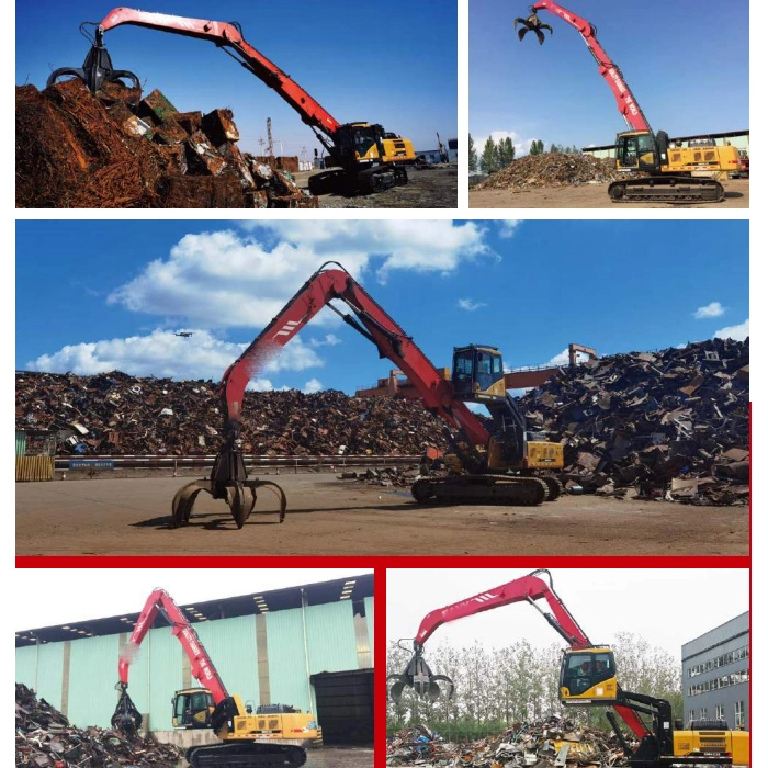 High Quality 23t-60t Heavy Duty Scrap Material Handler Crawler Excavator Xe230m with Grabber in Stock