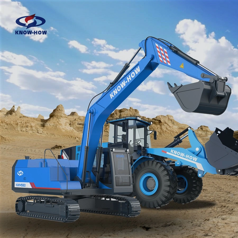 Nwe560V Dual 350kwh Battery Permanent Magnet Synchronous Motor Elelctric Crawler Hydraulic Excavator Price, Backhoe Excavator Grab Shovel Optional