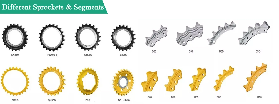 Excavator Bulldozer Undercarriage Parts Sprocket and Segment