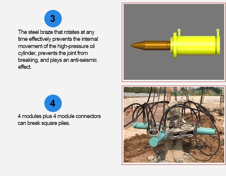 Excavator Rock Breaker Drive Head Pile Driver