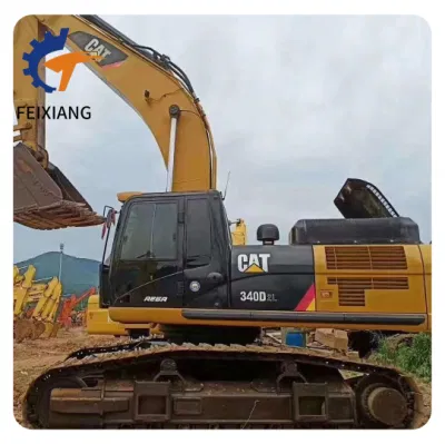 Escavatori idraulici potenti per impieghi gravosi 40 tonnellate Cat 340d 340e 340f escavatore Usada attrezzatura per l′edilizia mineraria escavatore usato cingolato