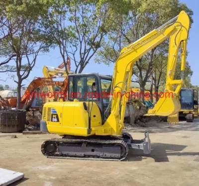 Escavatore idraulico Mini Komatsu PC56 usato con motore diesel S4d87e 34.5kw in vendita