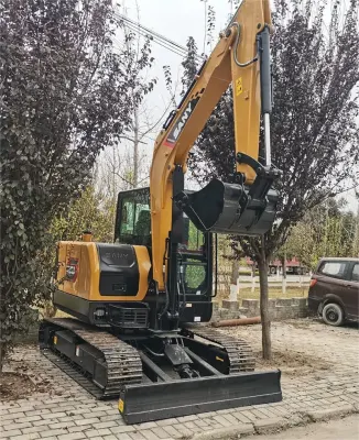Escavatore Sy60c 6 Ton Sany ad alta efficienza, usato, demolizione a sbraccio elevato Escavatore