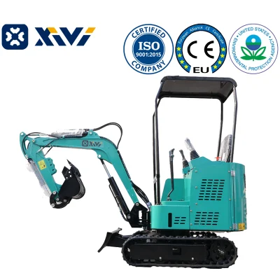 Mini Digger Xv15 1,5ton 0,8ton 1 ton 1,3ton 2 Ton Mini Prezzo di oscillazione laterale escavatore con antiribaltamento