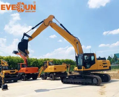 EVERUN Hot sale ERE230 23 tonnellate macchina agricola con attacco rapido Escavatore scavatore cingolato con benna idraulica compatta approvato CE