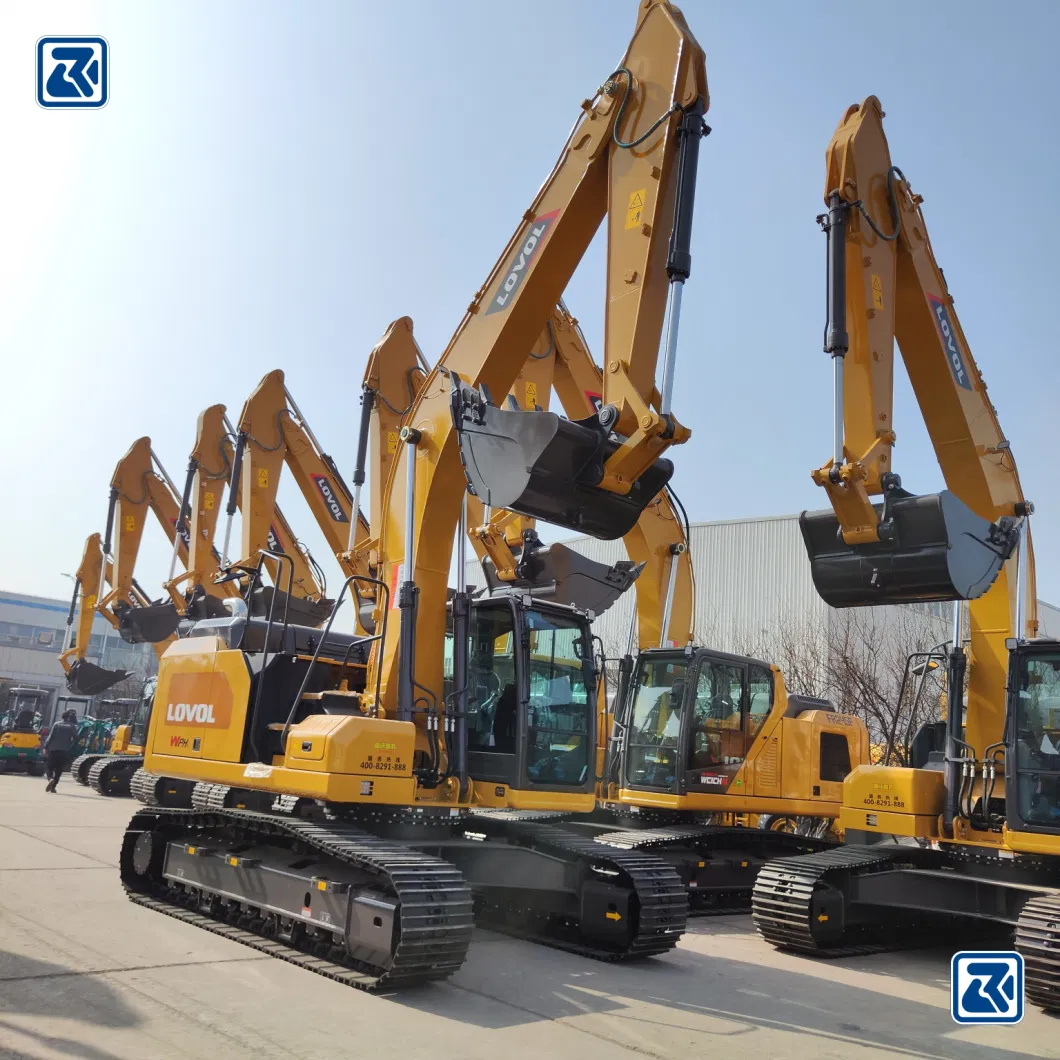 Foton Lovol 0.9 Cubic Meters High Performance Crawler Hydraulic Large Large Construction Machinery Excavator for Africa Central Asia