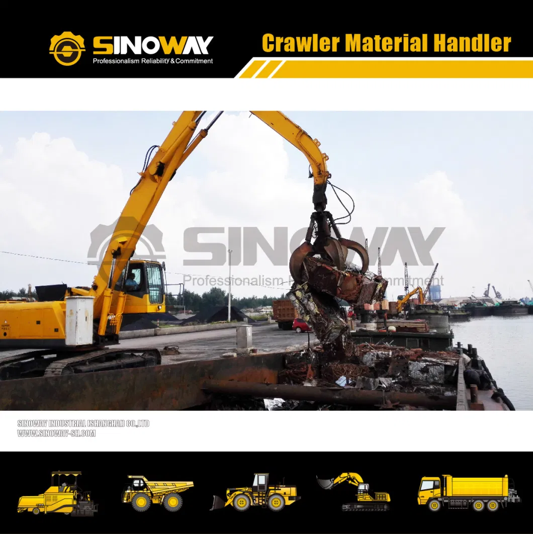 Brand New Tracked Material Handler Excavator with Hydraulic Clamshell Grab