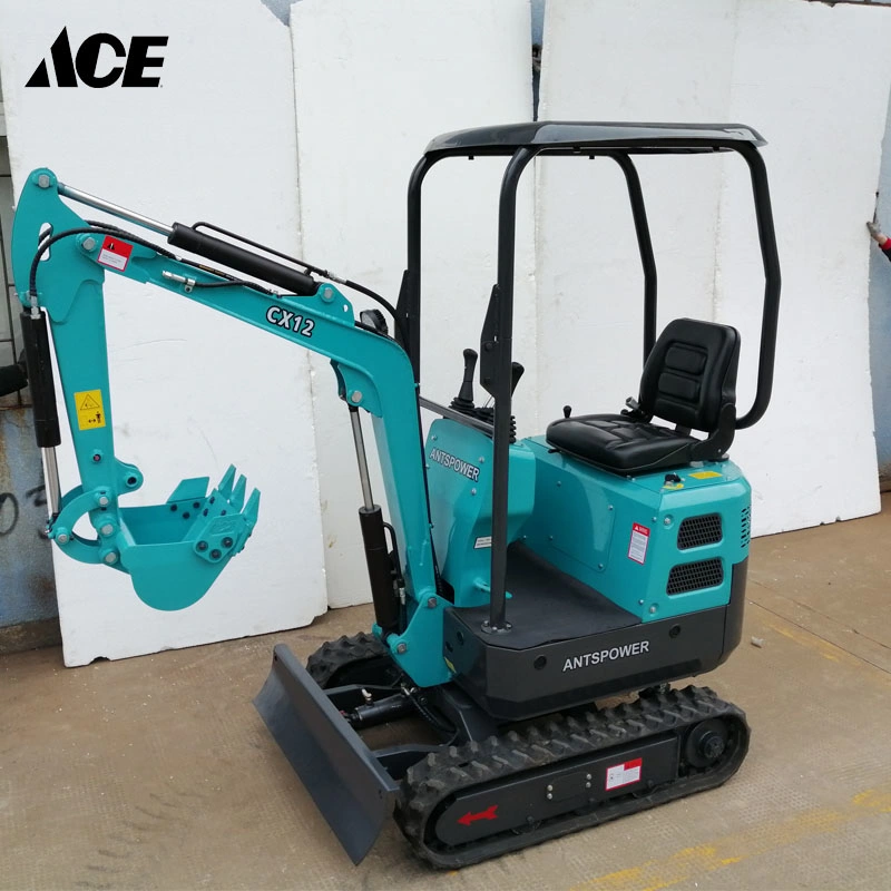 China Supplier Mini Diesel Powered Excavators 1.2ton