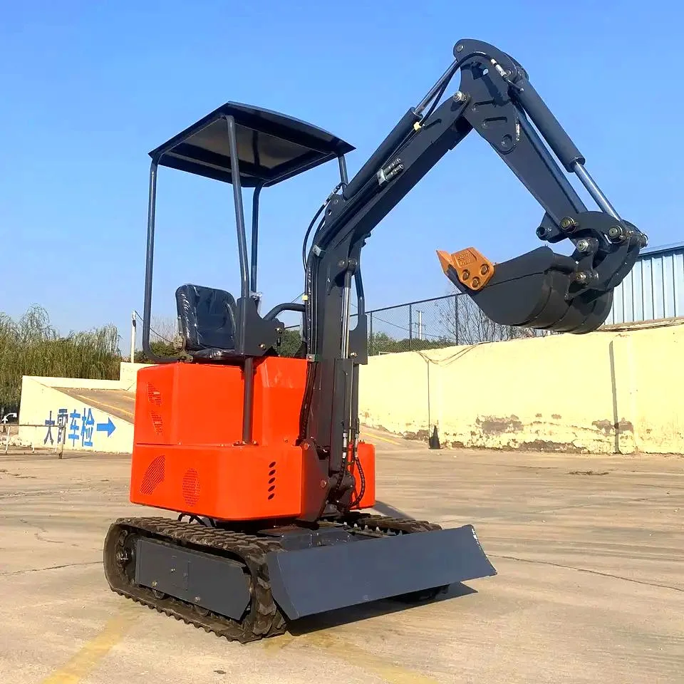 Chinese Natural Rubber Crawler Type Lithium Battery Power 72V Excavator 0.8 Ton 1 Ton Electric Excavator Mini Electric Digger for Sale