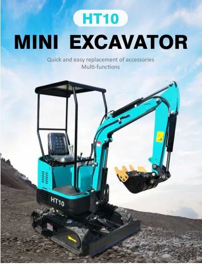Diesel Mini Digger Agricultural Micro Clamshell Shovel Escavator Household Crawler 1ton Mini Excavator