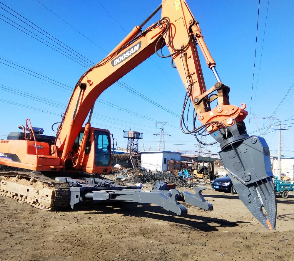 20 Ton Excavator Rotating Shear Dismantling Machine for Sale Rotary Shears 30ton Excavator Scrap Cutting Shear Demolition Cart