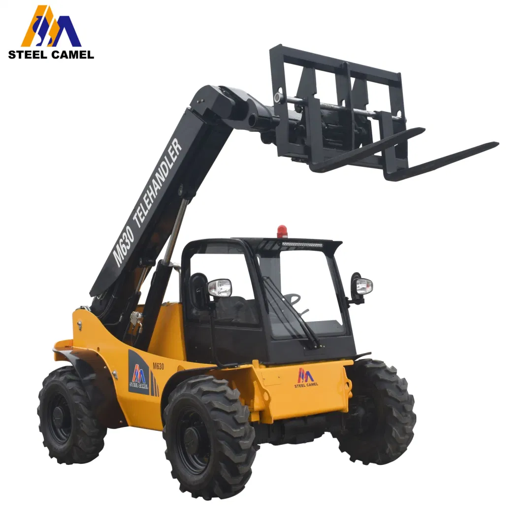 Hydraulic Boom Forklift 3 Ton Telescopic Telehandler 4X4 Material Tele Handler with Fork and Bucket