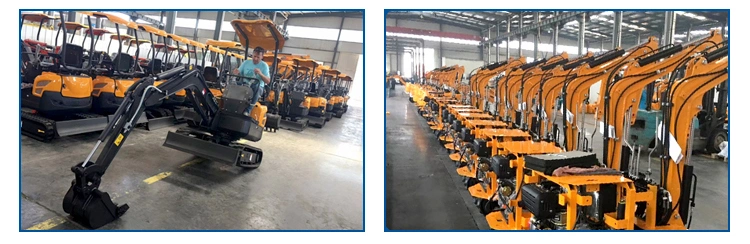 High Performance Hydraulic Crawler Small Size Wheel Construction Backhoe Garden Micro Household Farm Construction Greenhouse Towable Electric Excavator