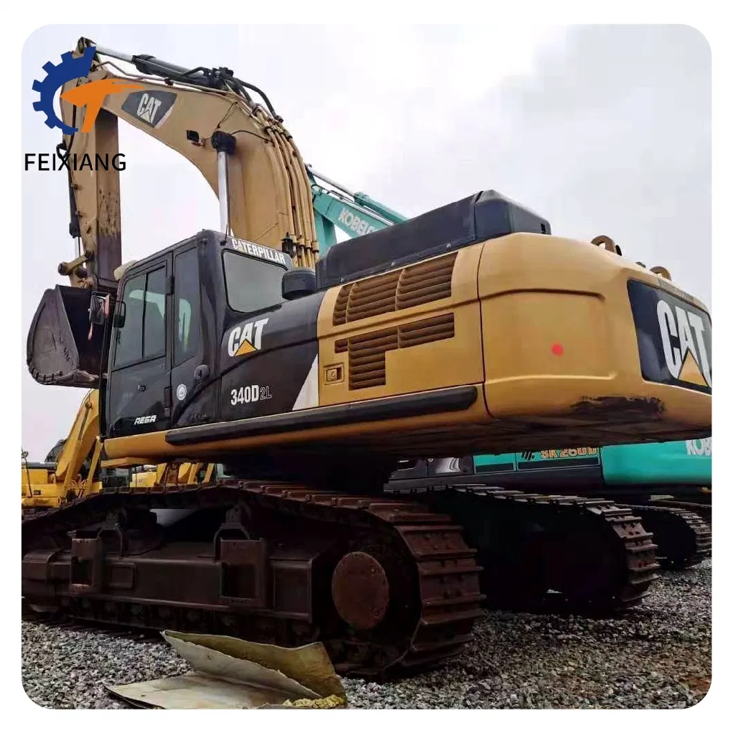 Hydraulic Heavy Duty Powerful Excavators 40 Ton Cat 340d 340e 340f Excavadora Usada Mining Construction Equipment Crawletracked Used Excavator