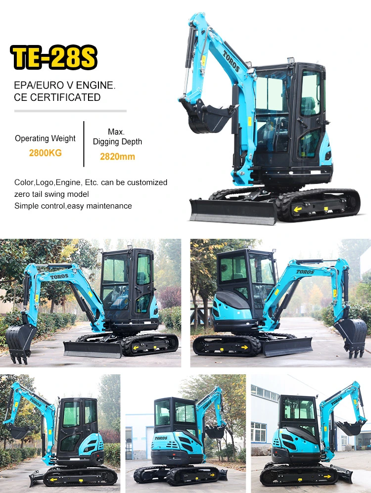 Agricultural 3.5 Ton Mini Excavator Machine Multifunctional Micro Crawler Digger Road Machinery Small Excavator for Construction