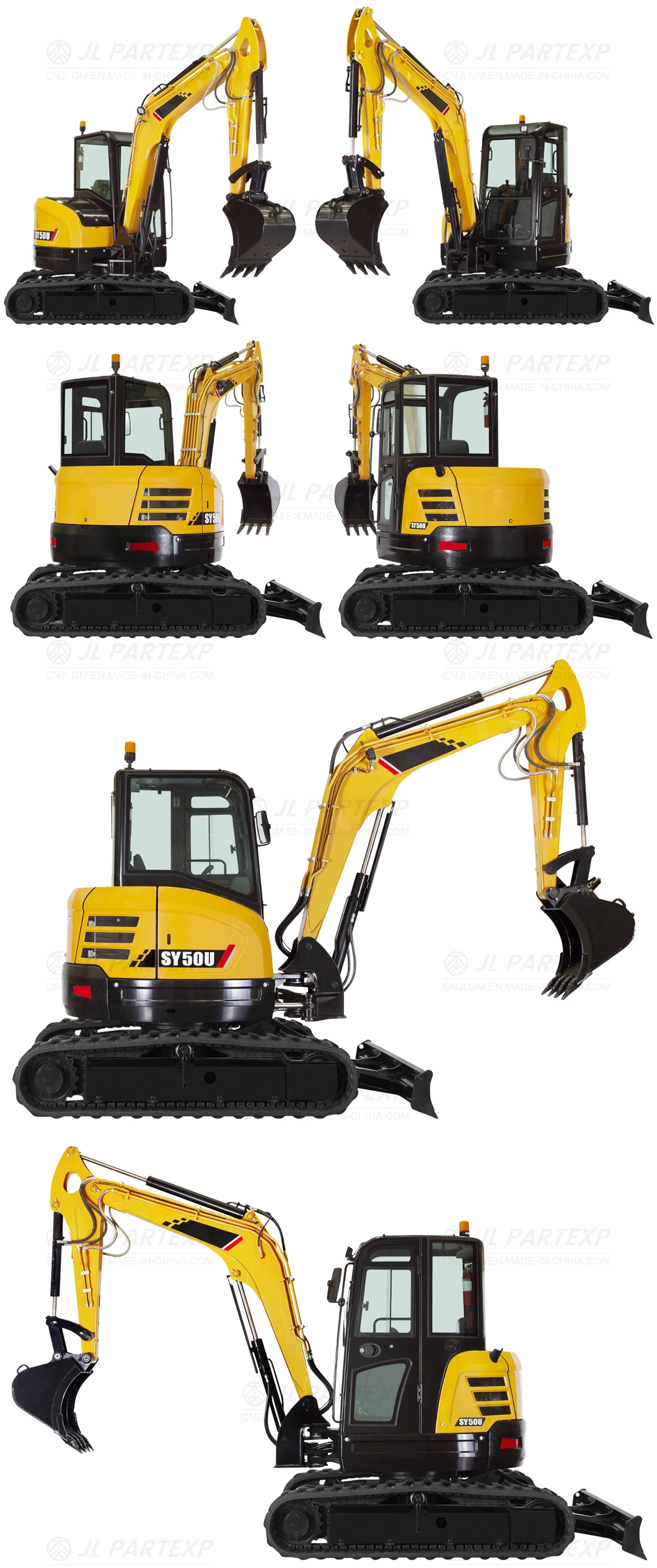 Black Excavator Undercarriage Chassis Parts Steel Track Link Chain Link Assembly Spare Parts Wholesale Accessories Fittings Attachments Excavator