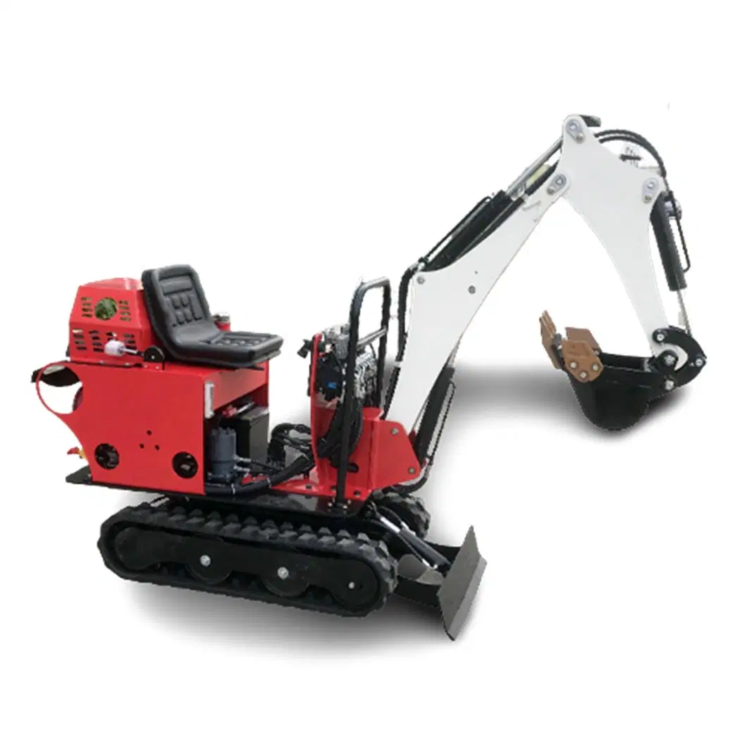 Hydraulic Crawler Belt Diesel Engine Multi-Functional Euro-5 EPA-4 Mini Excavator 800kg 1000kg 1200kg 1500kg Construction Excavator Customized