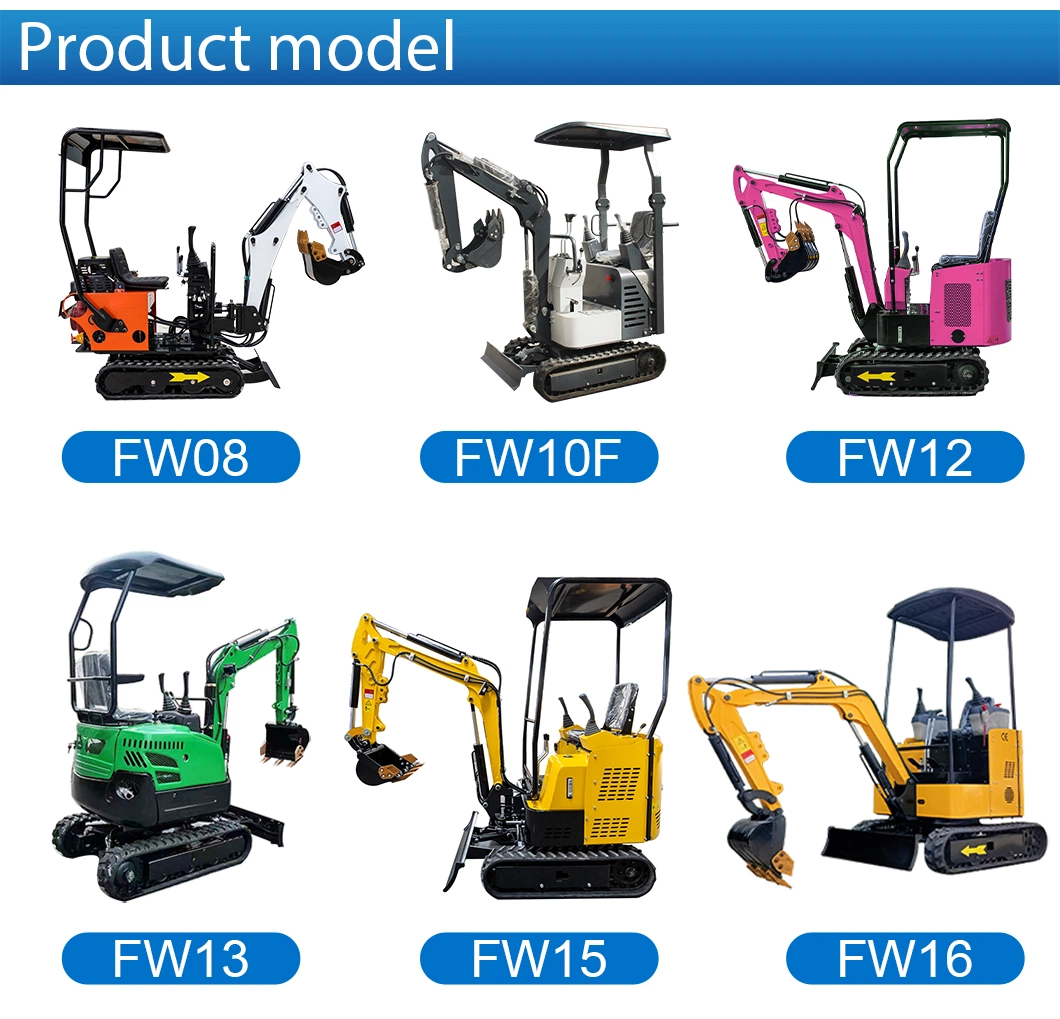 CE EPA Euro 5 China Wholesale Compact Mini Excavators Prices with Diesel Engine