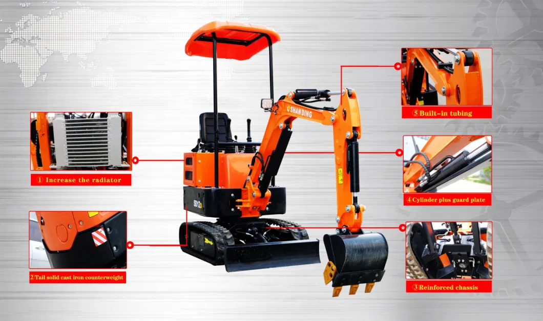 SD10s Mini Excavator, Hydraulic Excavator, Imported Hydraulic Excavator, Zero Tail Excavator, Steel Track, Rubber Track, Backhoe Excavator