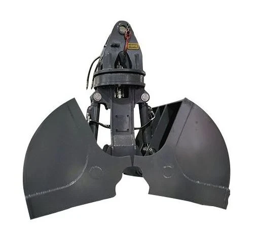 1.2cbm Loading Material Handler Hydraulic Clam Shell Grab Bucket for 20ton Excavator