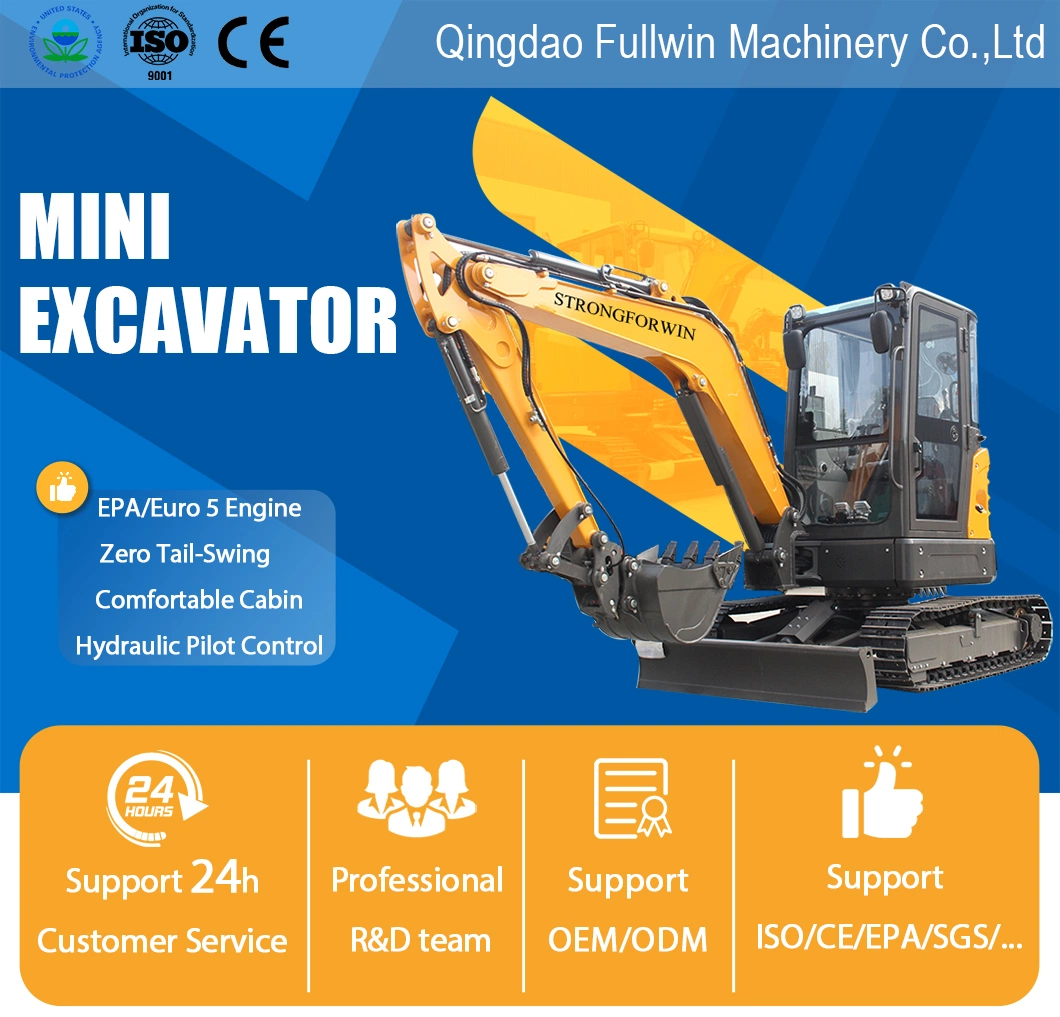 CE EPA Cheap Price Digger High Quality Excavators 4 Ton Mini Excavator