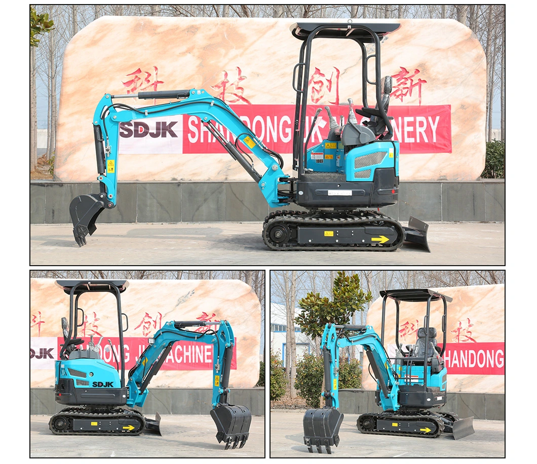 1.5 Ton Bucket Small Hydraulic Micro Mini Crawler Backhoe Excavator