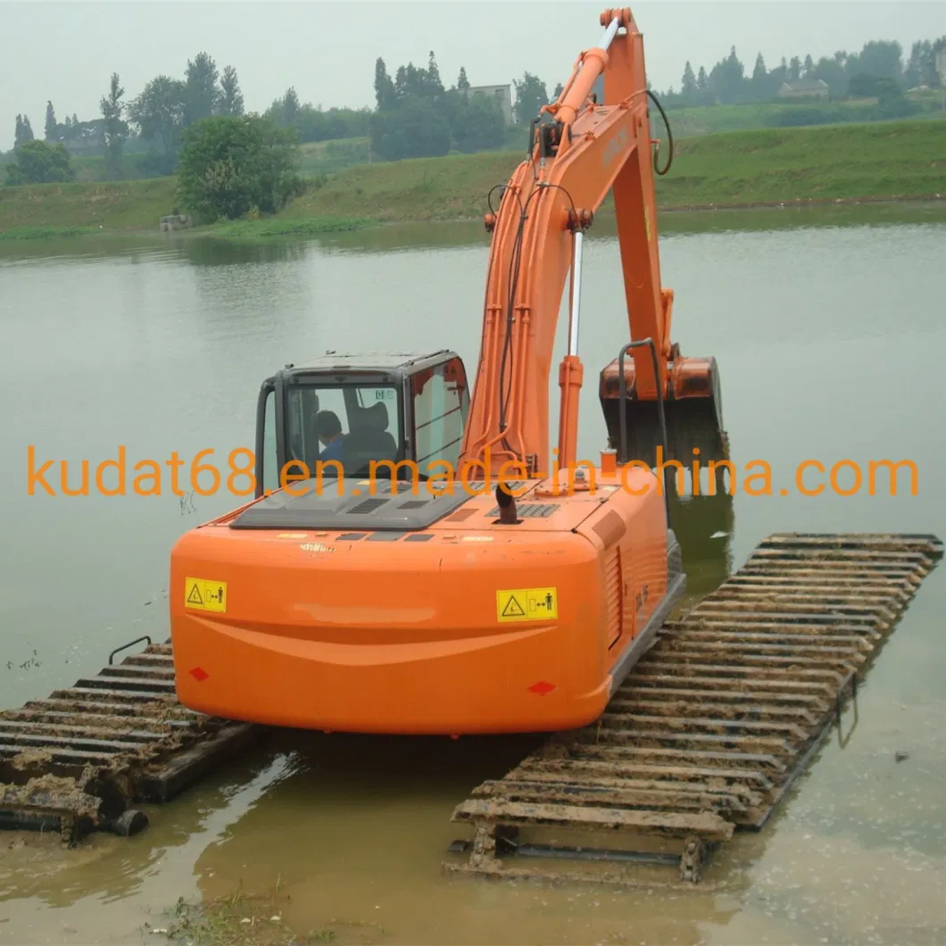 Amphibious Excavator Pontoon Suitable to 6- 8 Ton Excavators