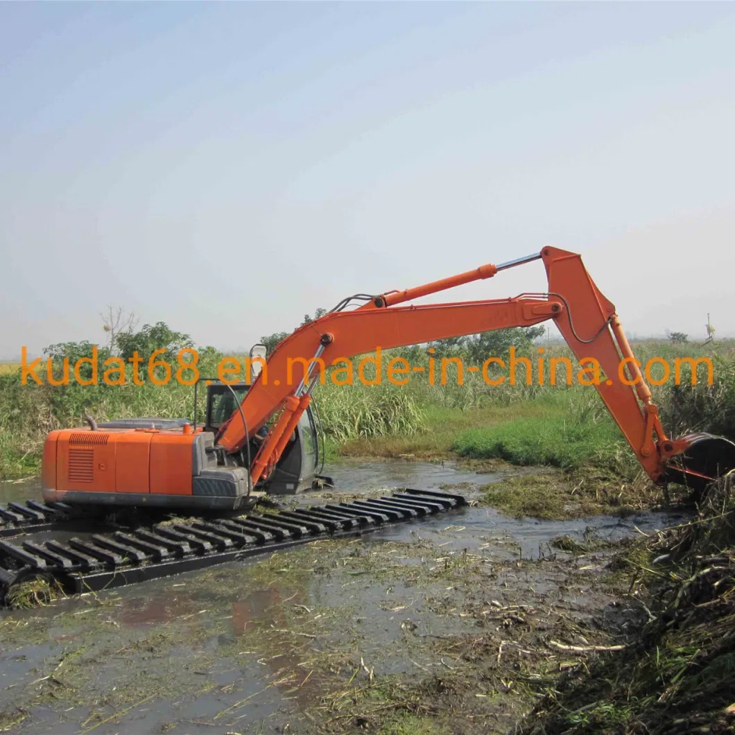Amphibious Excavator Pontoon Suitable to 6- 8 Ton Excavators