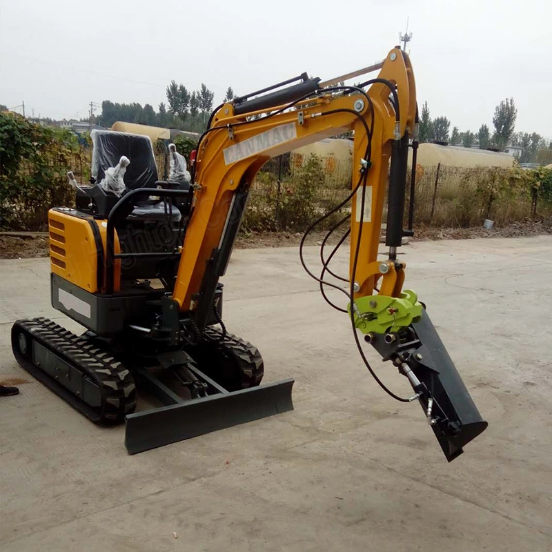 1000kg Hydraulic Crawler Small Size Wheel Construction Backhoe Garden Micro Household Farm Construction Greenhouse Towable Mini Electric Excavator