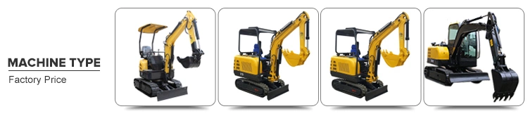 Mini Excavator 1 Ton Digger Machine Diesel Excavator Machine with Bulldozer