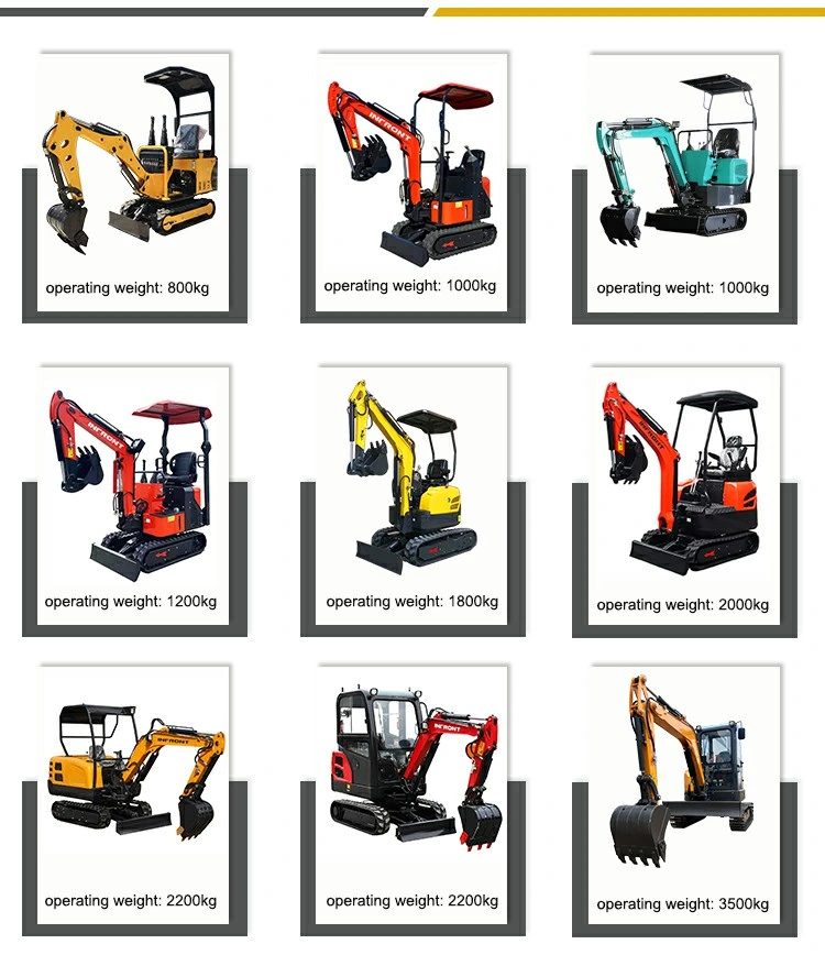 Hydraulic System Diesel Engine Small Crawler Bagger Digger Hot Selling Cheap Wholesale Price Mini Excavator Free Shipping