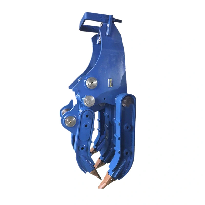 Log Grapple and Hydraulic Grapple Rotation Wood Grab for Excavator