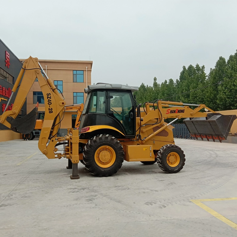 Sz40-28 Backhoe Excavator with Front Shovel and Back Shovel, One Machine with Multiple Functions