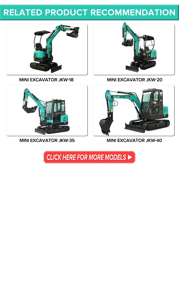 Jkw-30 Newly Designed Hydraulic Crawler Excavator for Farm