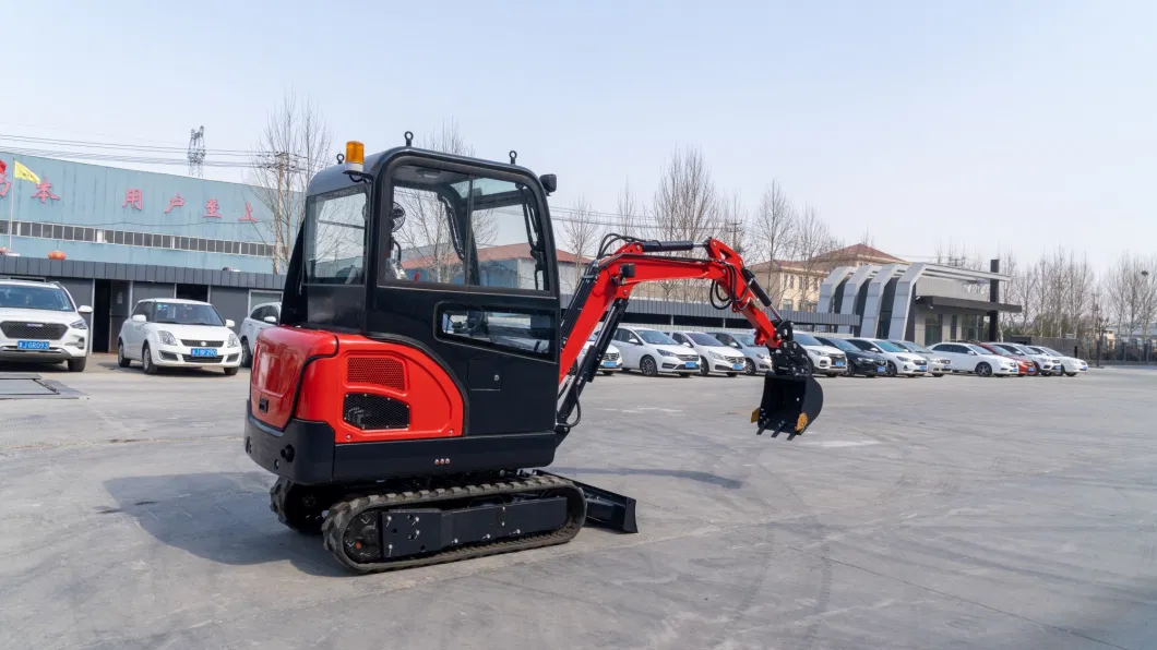 1000kg/1.0 Ton CE ISO Electric Home Used Garden Crawler Backhoe Garden Micro Household Farm Construction Greenhouse Excavator with Boom Swing and Radio! ! !