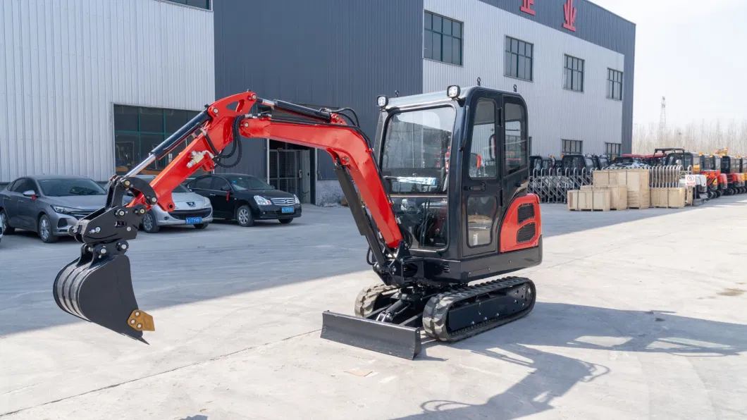 1000kg/1.0 Ton CE ISO Electric Home Used Garden Crawler Backhoe Garden Micro Household Farm Construction Greenhouse Excavator with Boom Swing and Radio! ! !