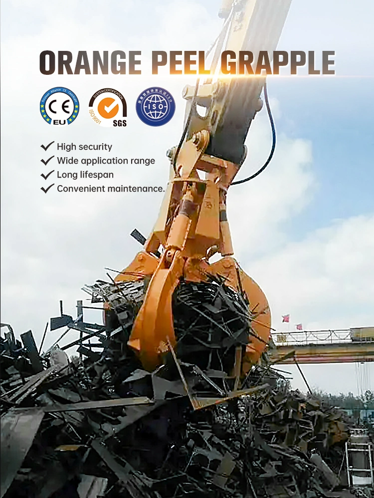 Low Cost Hydraulic Grab/Grapple China Made Excavator Stone/Wood Grab
