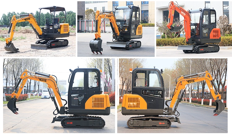 CE EPA Euro 5 China Small Garden Digger Machinery Hydraulic Backhoe Excavator Crawler 1 Ton 2 Ton 3 Ton 5 Ton Factory Cheaper Price Mini Excavator Garden Digger