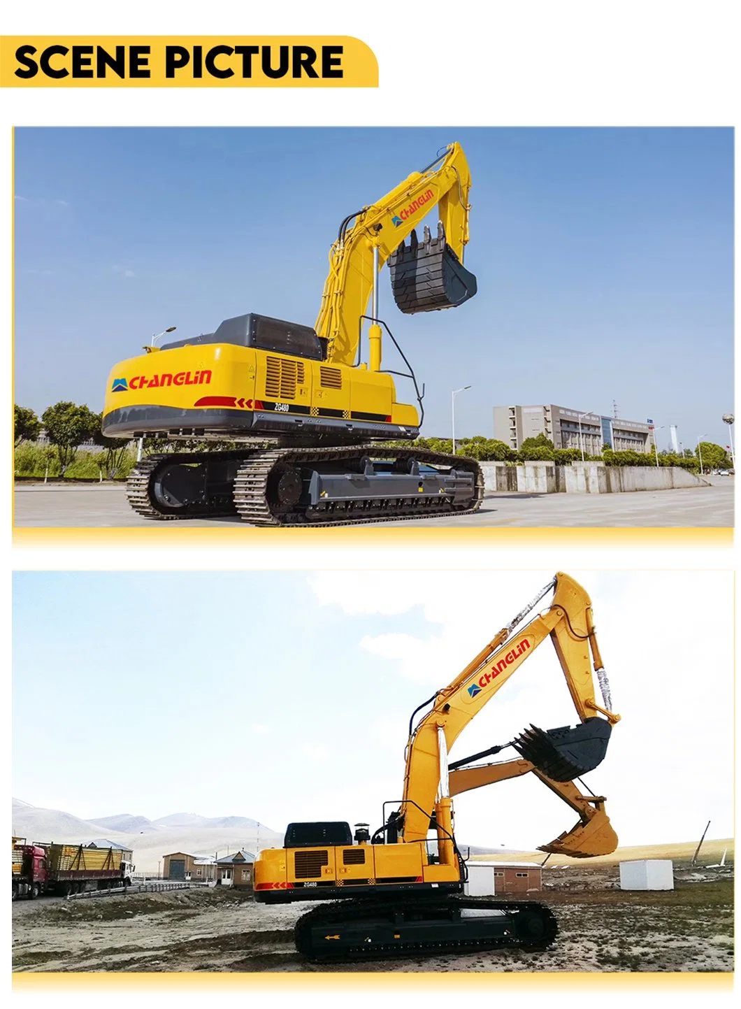 Changlin 50t Large Hydraulic Crawler Type Heavy Excavator Huge Digger
